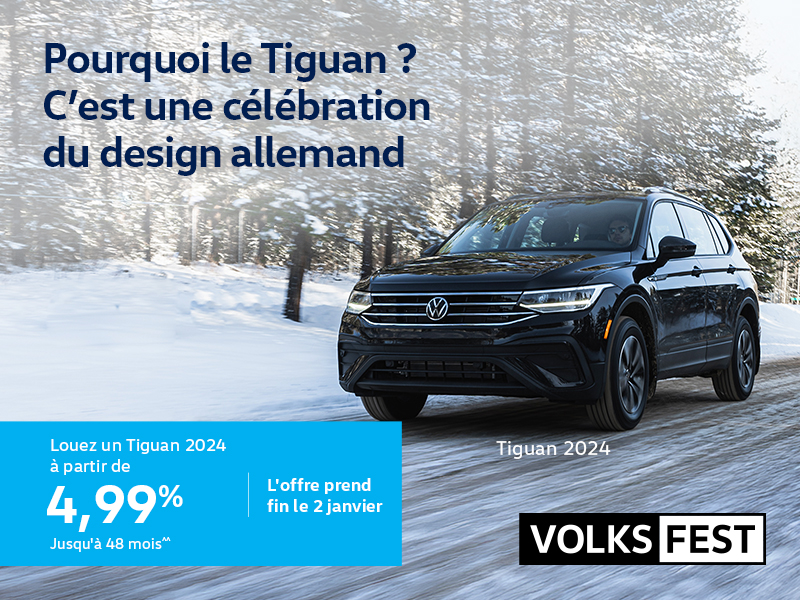 Procurez-vous le Volkswagen Tiguan 2024