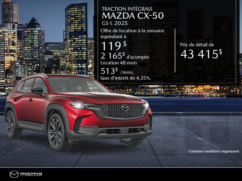 Procurez-vous le Mazda Cx-50 2025