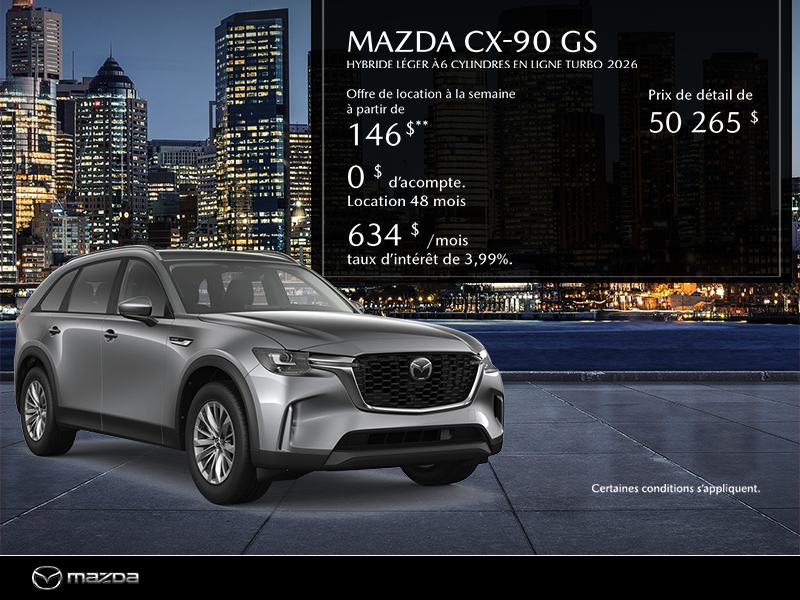 Procurez vous le Mazda CX-90 Hybride L�ger 2026