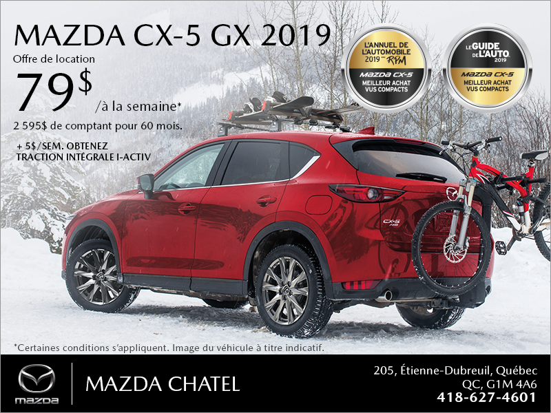 Procurez-vous la Mazda CX-5 2019!