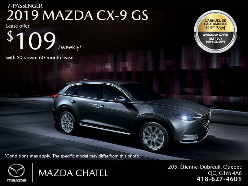 Get the 2019 Mazda CX-9!