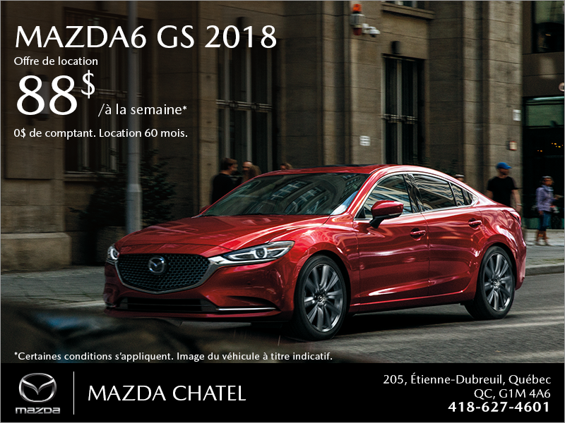 Procurez-vous la Mazda6 2018!