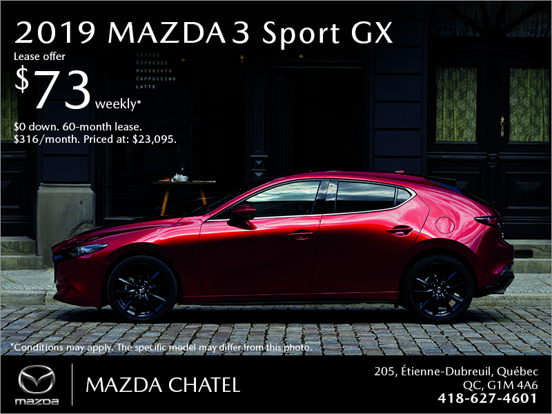 Get the 2019 Mazda3 Sport!