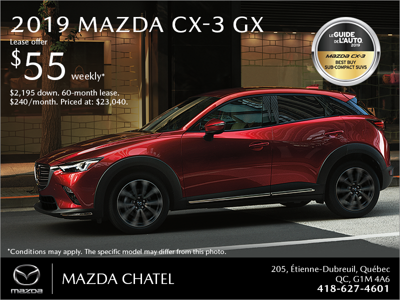 Get the 2019 Mazda CX-3!