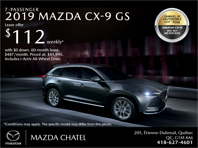 Get the 2019 Mazda CX-9!