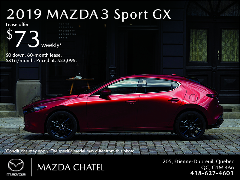 Get the 2019 Mazda3 Sport!