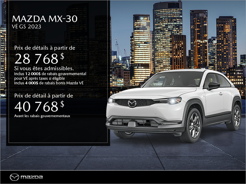 Procurez-vous le Mazda MX-30 2023!