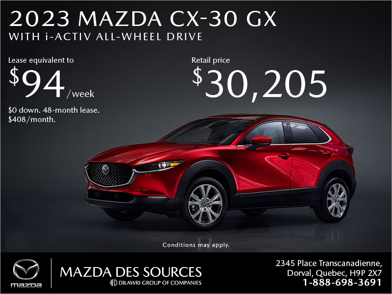 Get the 2022 Mazda CX-30!