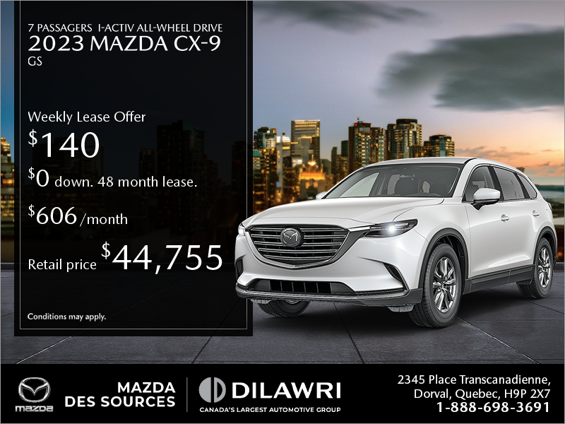 Get the 2023 Mazda CX-9!