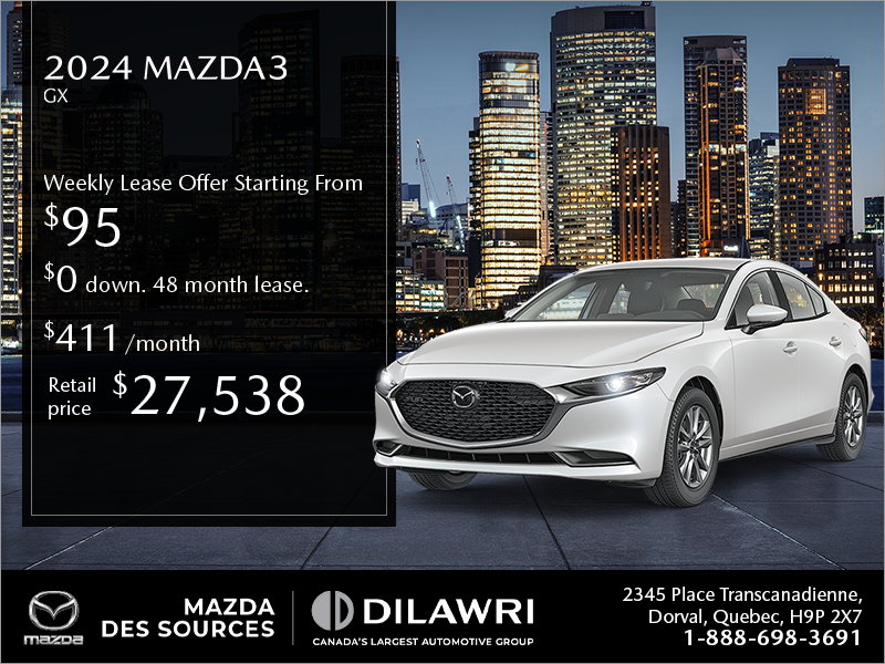 Get the 2024 Mazda3!