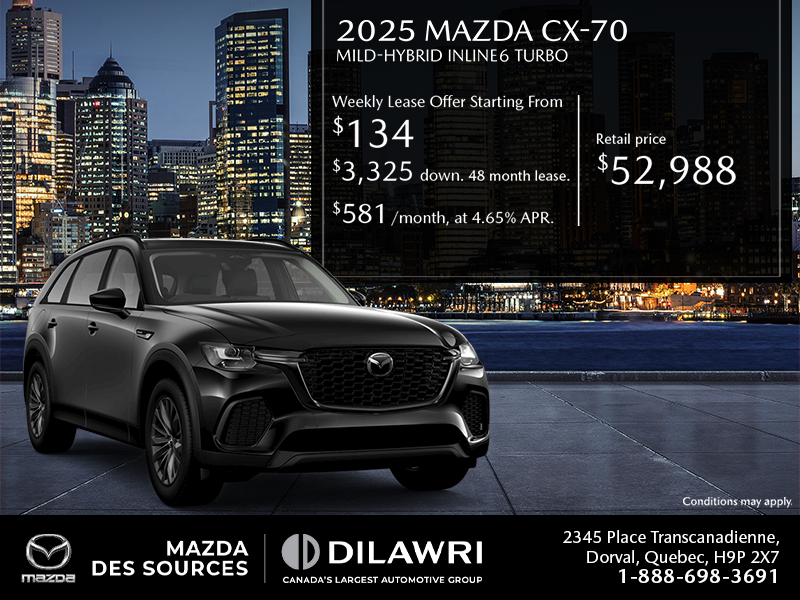 Get the 2025 Mazda CX-70 MHEV