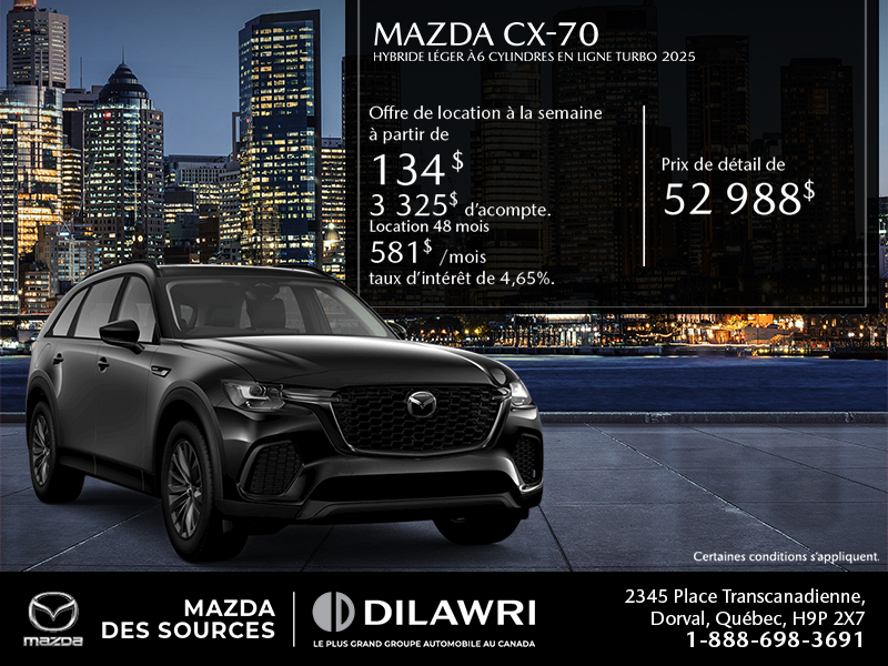 Procurez-vous le Mazda Cx-70 Mhev 2025