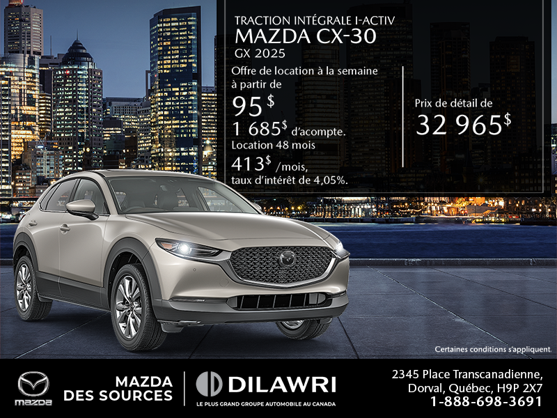 Procurez-vous le Mazda Cx-30 2025