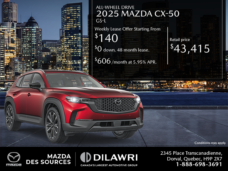 Get the 2025 Mazda CX-50