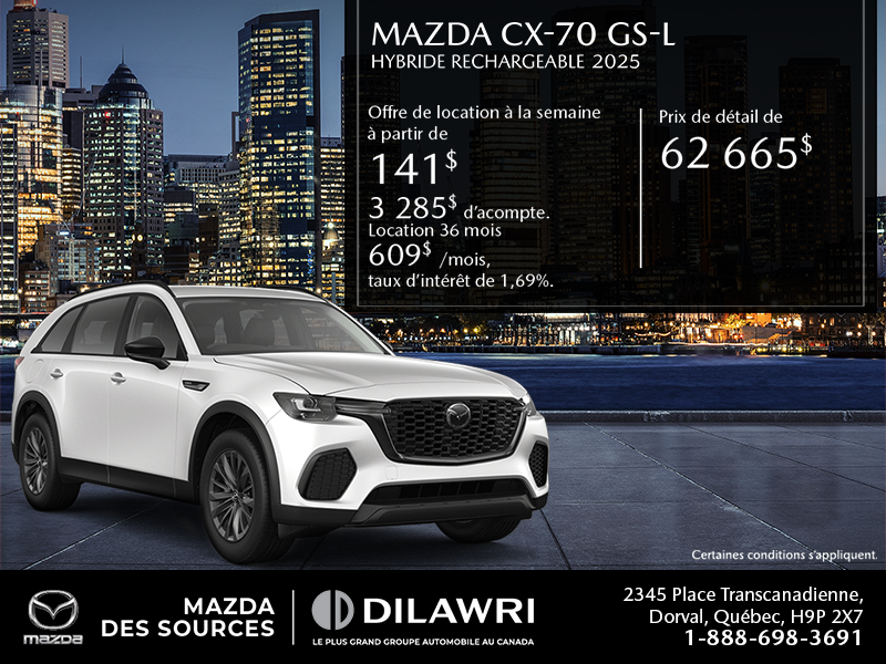 Procurez-vous le Mazda Cx-70 Phev 2025