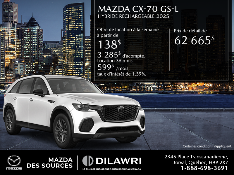 Procurez-vous le Mazda Cx-70 Phev 2025