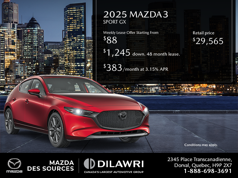 Get the 2025 Mazda 3 Sport