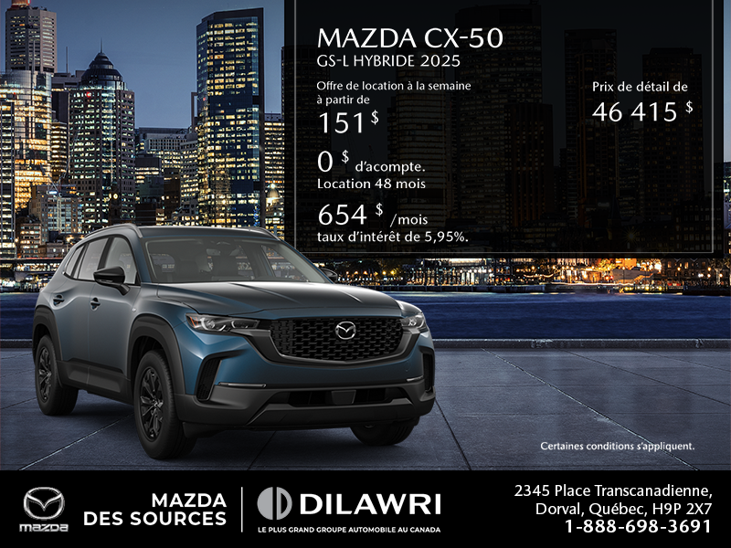 Procurez-vous le Mazda Cx-50 Hybride 2025