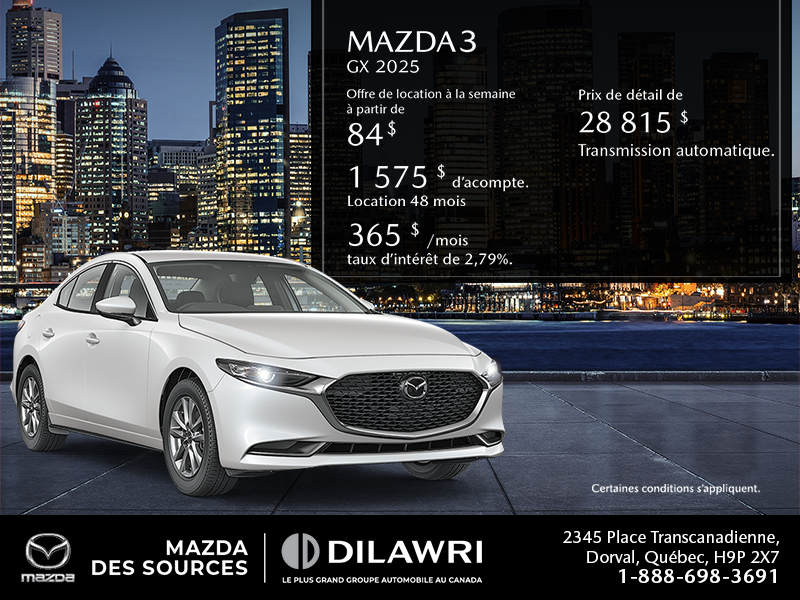 Procurez-vous le Mazda3 2025