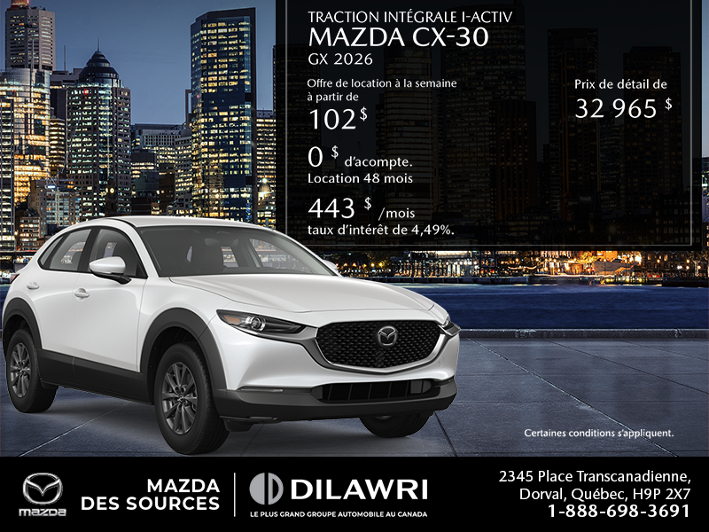 Procurez-vous le Mazda Cx-30 2026