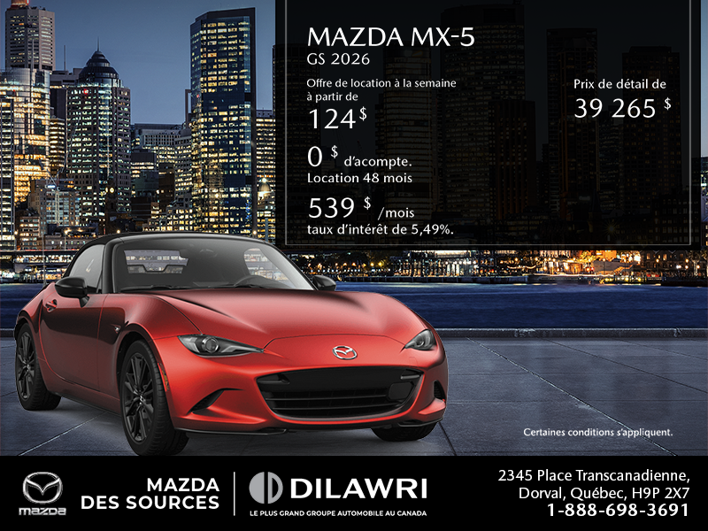 Procurez-vous le Mazda Mx-5 2026