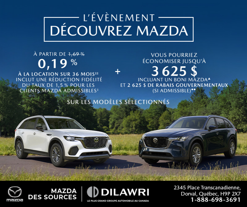L'événement découvrez Mazda