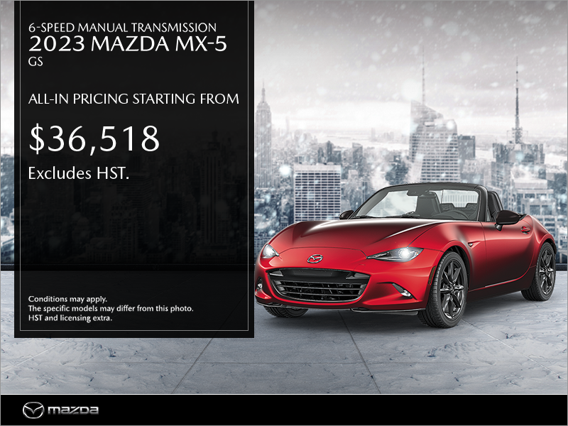 Get the 2023 Mazda MX-5 today!
