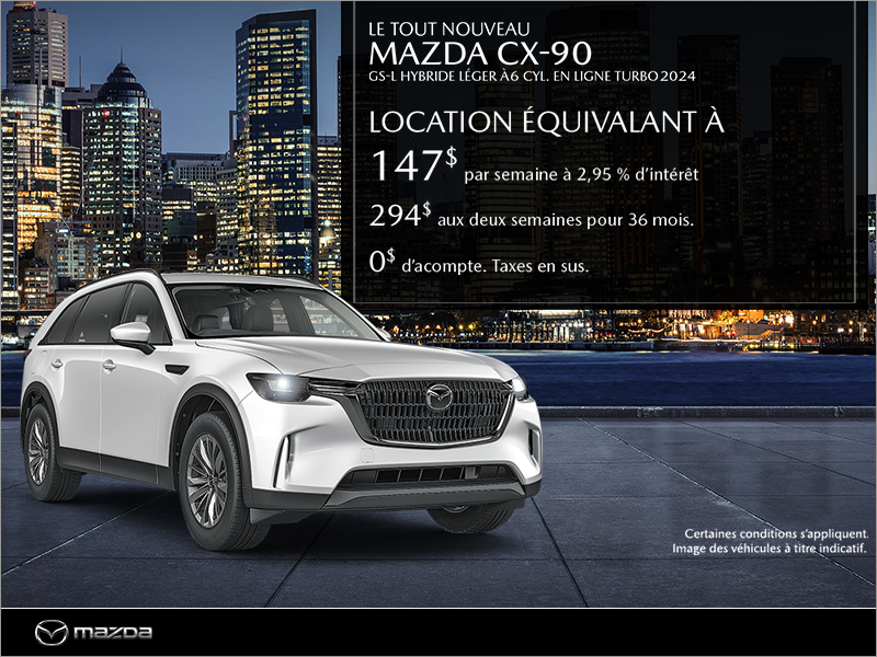 Le Mazda CX-90 hybride léger 2024