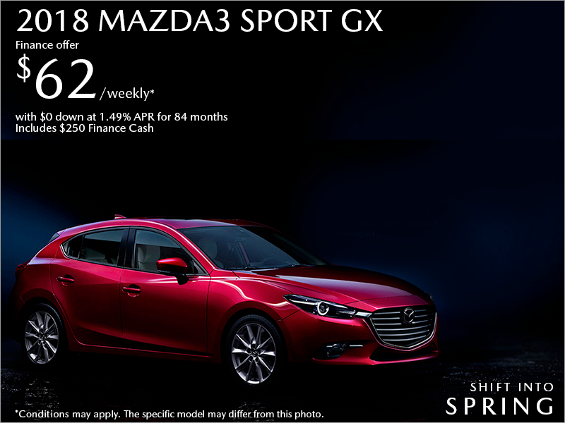Get the 2018 Mazda3 Sport Today!