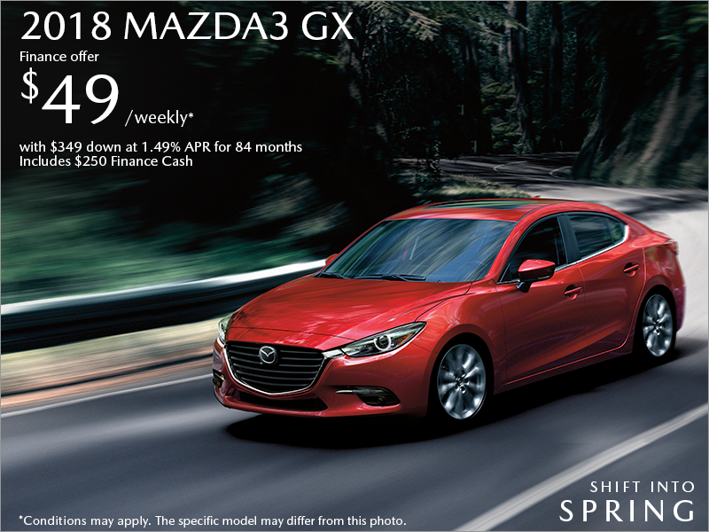 Get the 2018 Mazda3 Today!