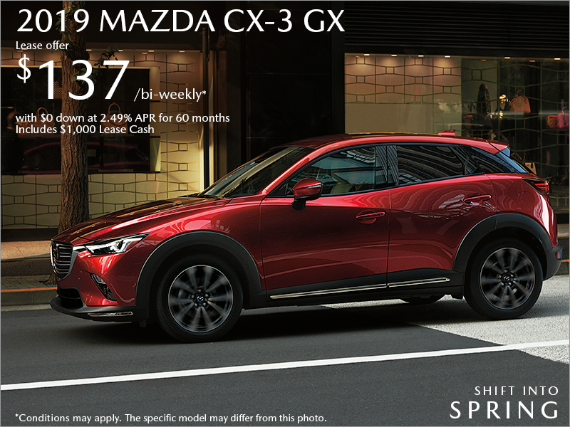 Get the 2019 Mazda CX-3 Today!