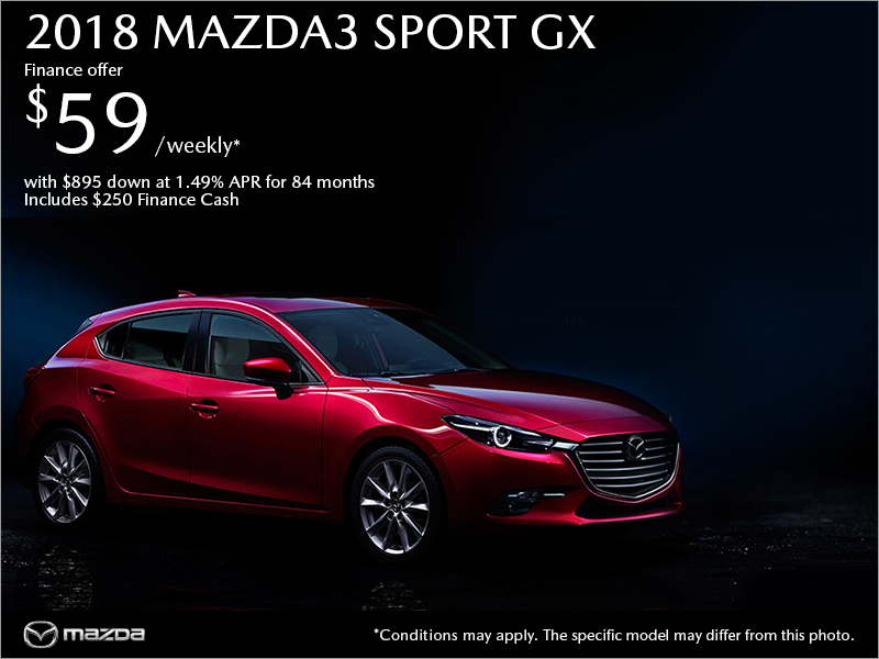Get the 2018 Mazda3 Sport Today!