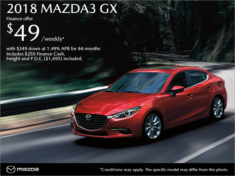 Get the 2018 Mazda3 Today!