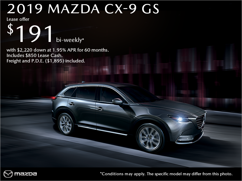 Get the 2019 Mazda CX-9 Today!
