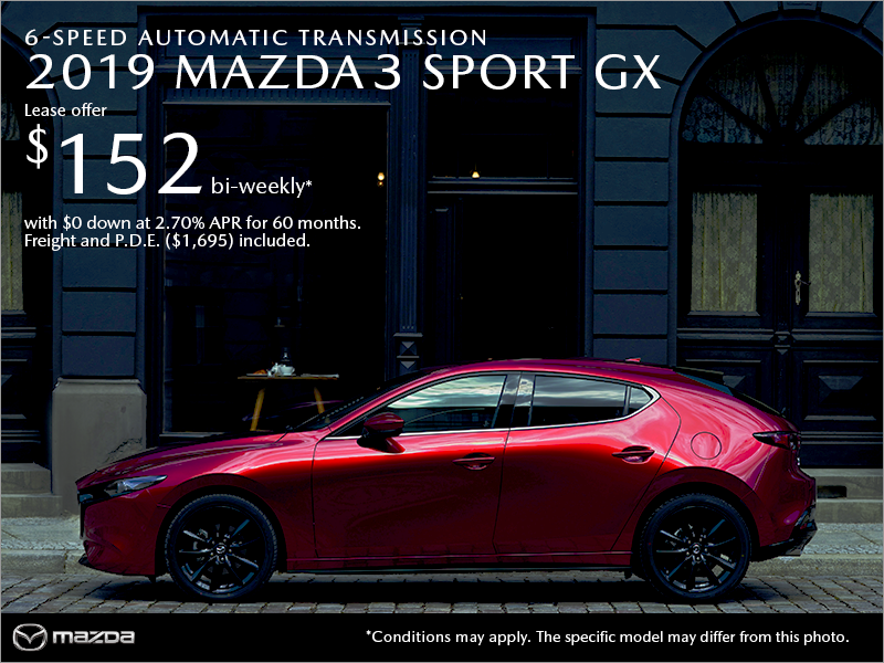 Get the 2019 Mazda3 Sport Today!