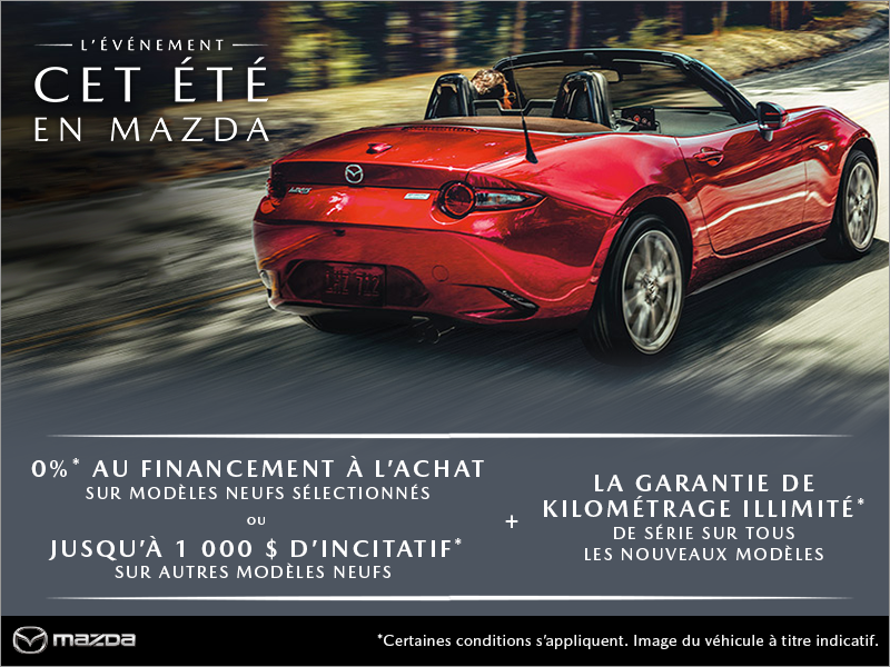 L'événement cet été en Mazda