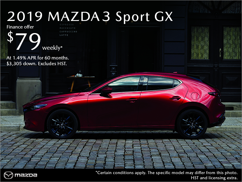 Get the 2019 Mazda3 Sport Today!