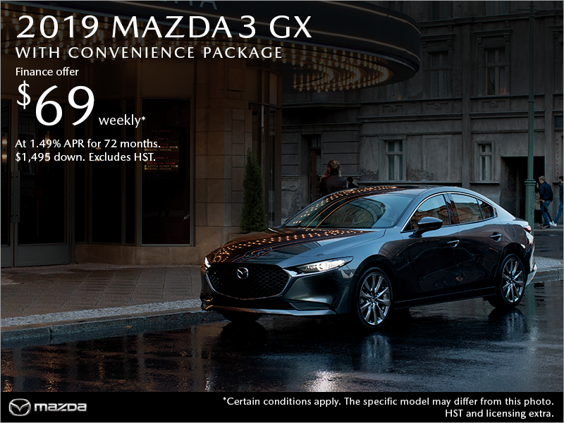 Get the 2019 Mazda3 Today!