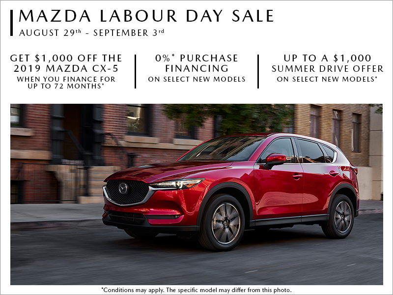 Forman Mazda The Mazda Labour Day Sale