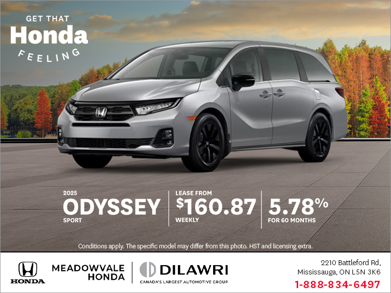 Get the 2024 Honda Odyssey!
