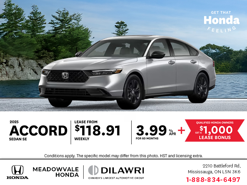 Get the 2025 Honda Accord!