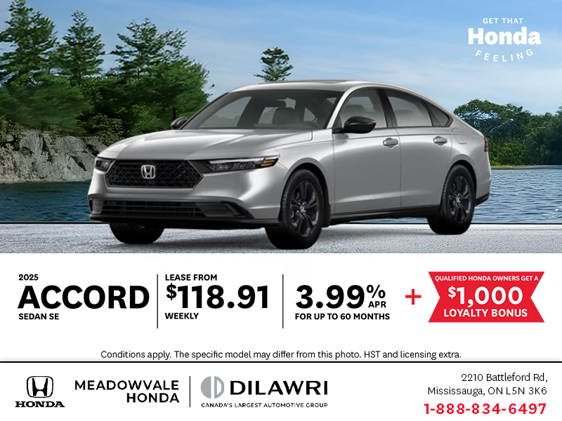 Get the 2025 Honda Accord!