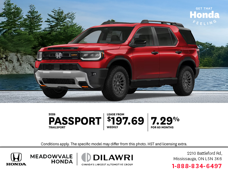 Get the 2026 Honda Passport!