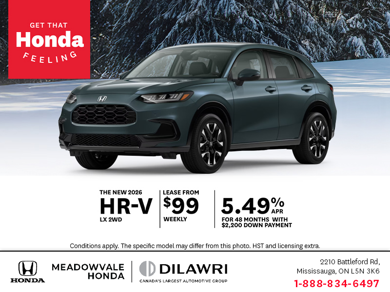 Get the 2026 Honda HR-V