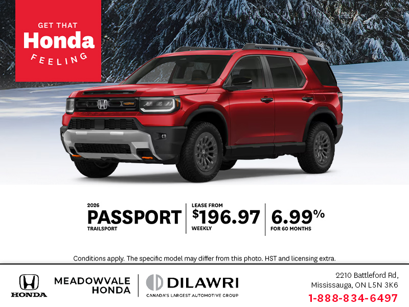 Get the 2026 Honda Passport!
