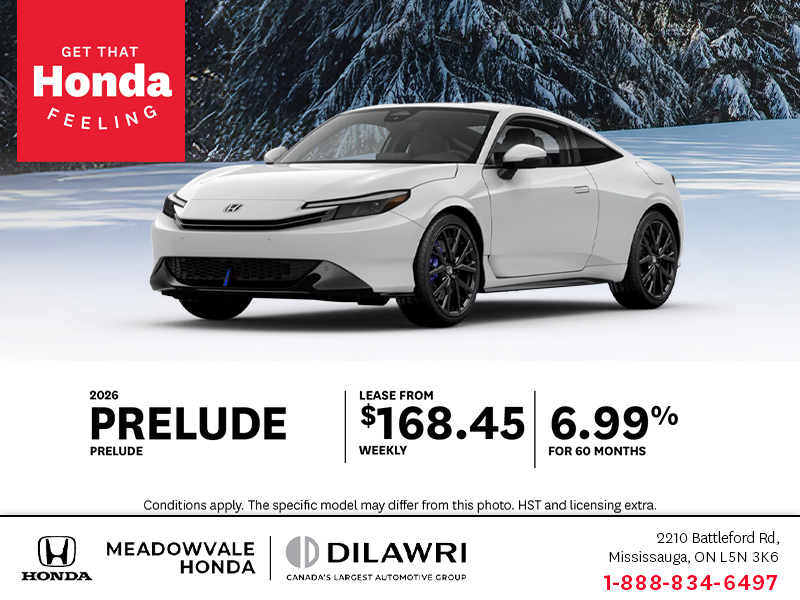 Get the 2026 Honda Prelude!