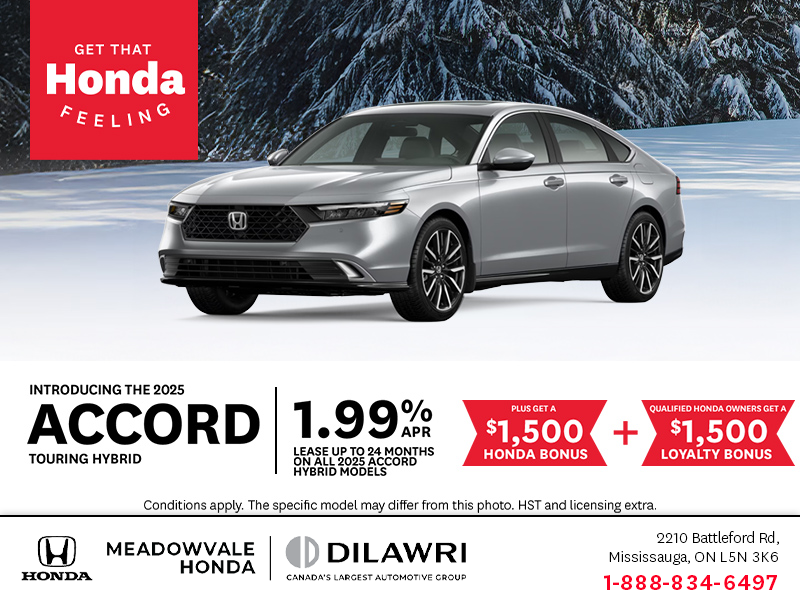 Get the 2025 Honda Accord!