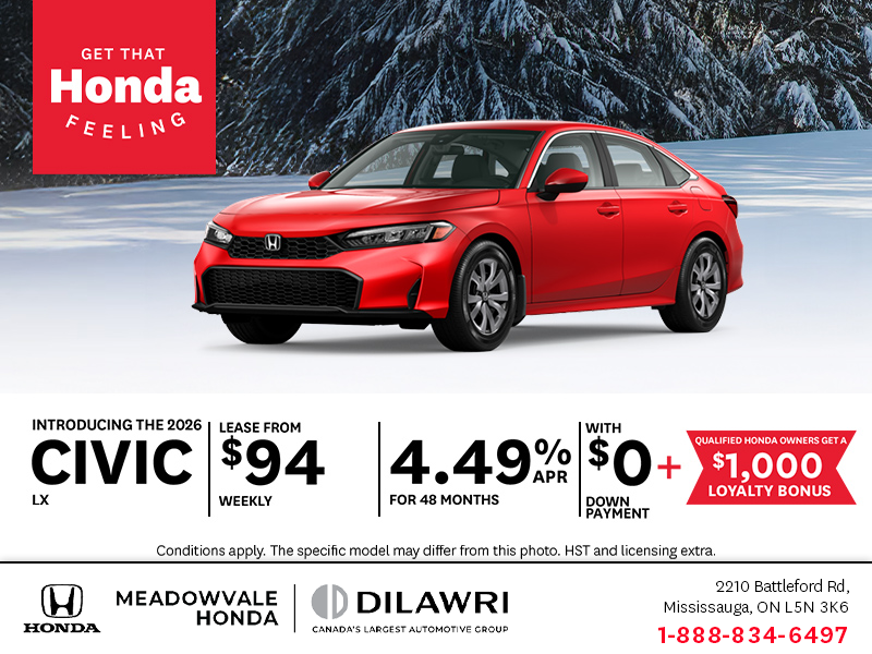 Get the 2026 Honda Civic!