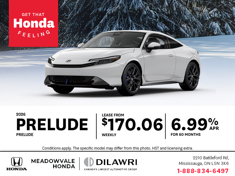Get the 2026 Honda Prelude!