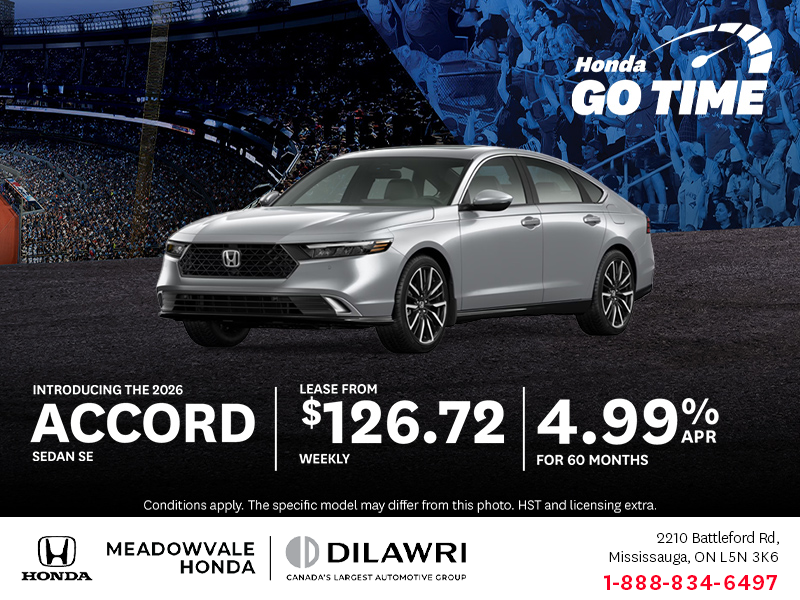 Get the 2026 Honda Accord!